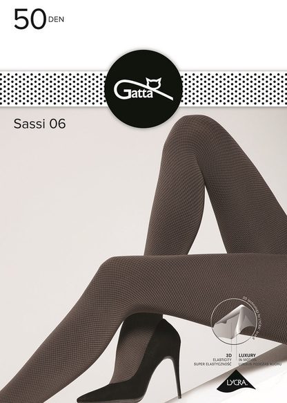 SASSI - RAJSTOPY DAMSKIE WZORZYSTE 40 DEN 000.197 - AW2021
