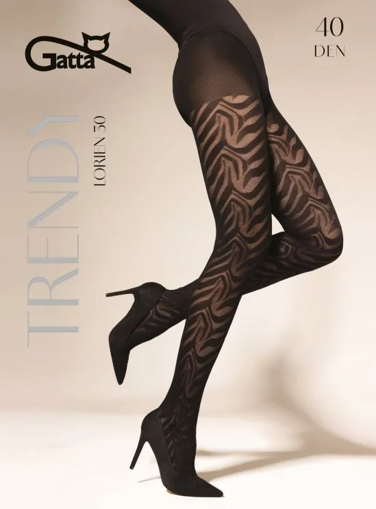 LORIEN 30, 31 - RAJSTOPY DAMSKIE WZORZYSTE 40 DEN - 000.198 - TRENDY AW26/27