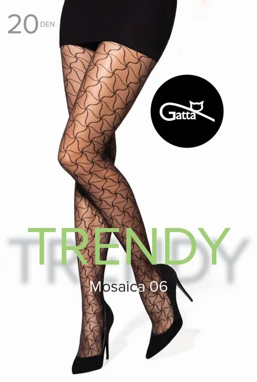 MOSAICA 06, 07 - RAJSTOPY DAMSKIE WZORZYSTE 20 DEN 000.35Y - TRENDY 2026