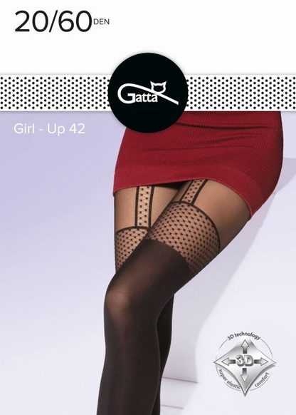 GIRL-UP - RAJSTOPY WZORZYSTE 40 DEN 000.584 - AW22