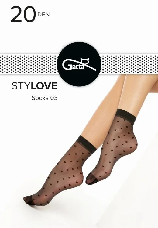 STYLOVE - SKARPETKI WZORZYSTE 000.59V