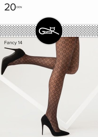 RAJSTOPY DAMSKIE FANCY wz.13, 14  20DEN