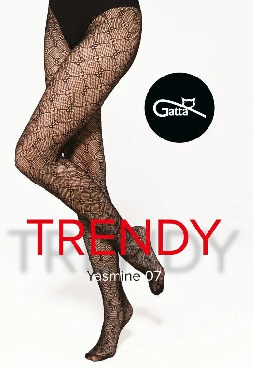 YASMINE - RAJSTOPY DAMSKIE FISHNET 000.797 - SS25
