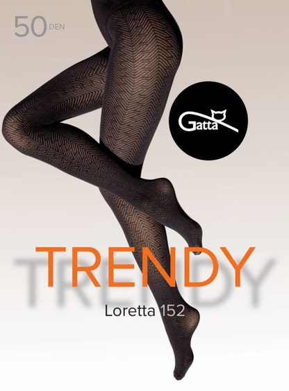 LORETTA 150, 151, 152, 153, 154 - RAJSTOPY DAMSKIE WZORZYSTE 50 DEN - 000.861 - TRENDY 24/25