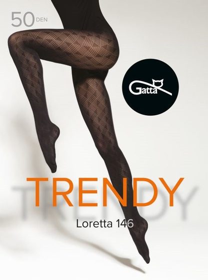 LORETTA 145, 146, 147, 148, 149 - RAJSTOPY DAMSKIE WZORZYSTE 50 DEN 000.861 - TRENDY 23/24