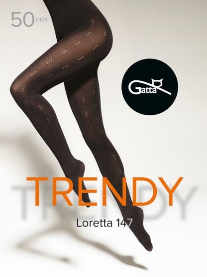 LORETTA 145, 146, 147, 148, 149 - RAJSTOPY DAMSKIE WZORZYSTE 50 DEN 000.861 - TRENDY 23/24