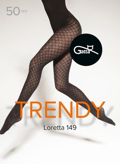 LORETTA 145, 146, 147, 148, 149 - RAJSTOPY DAMSKIE WZORZYSTE 50 DEN 000.861 - TRENDY 23/24