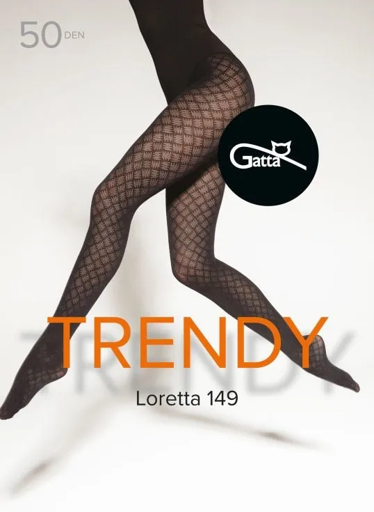 LORETTA 145, 146, 147, 148, 149 - RAJSTOPY DAMSKIE WZORZYSTE 50 DEN 000.861 - TRENDY 23/24
