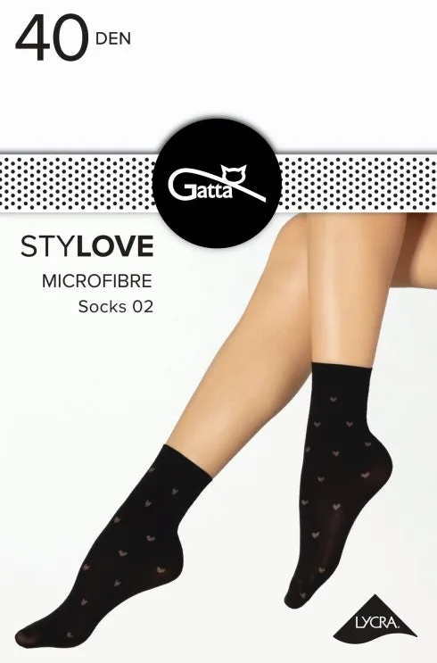 STYLOVE MICROFIBRE SOCKS 01, 02 - SKARPETKI WZORZYSTE 000.96V - TRENDY 23/24