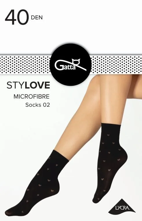 STYLOVE MICROFIBRE SOCKS 01, 02 - SKARPETKI WZORZYSTE 000.96V - TRENDY 23/24