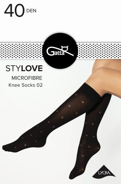 STYLOVE MICROFIBRE KNEE SOCKS 01, 02 - PODKOLANÓWKI WZORZYSTE 000.97V - TRENDY 23/24