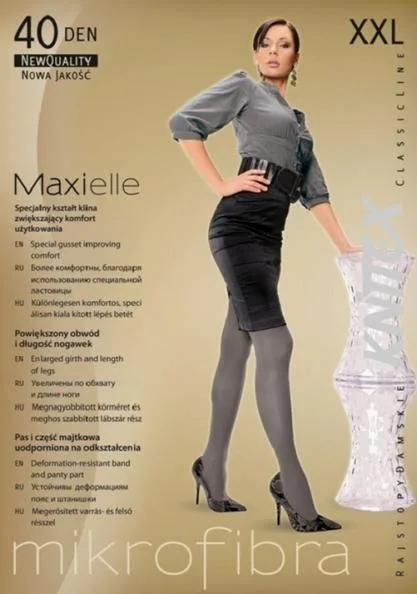 KNITTEX RAJSTOPY DAMSKIE MAXIELLE 40 DEN MF XXL