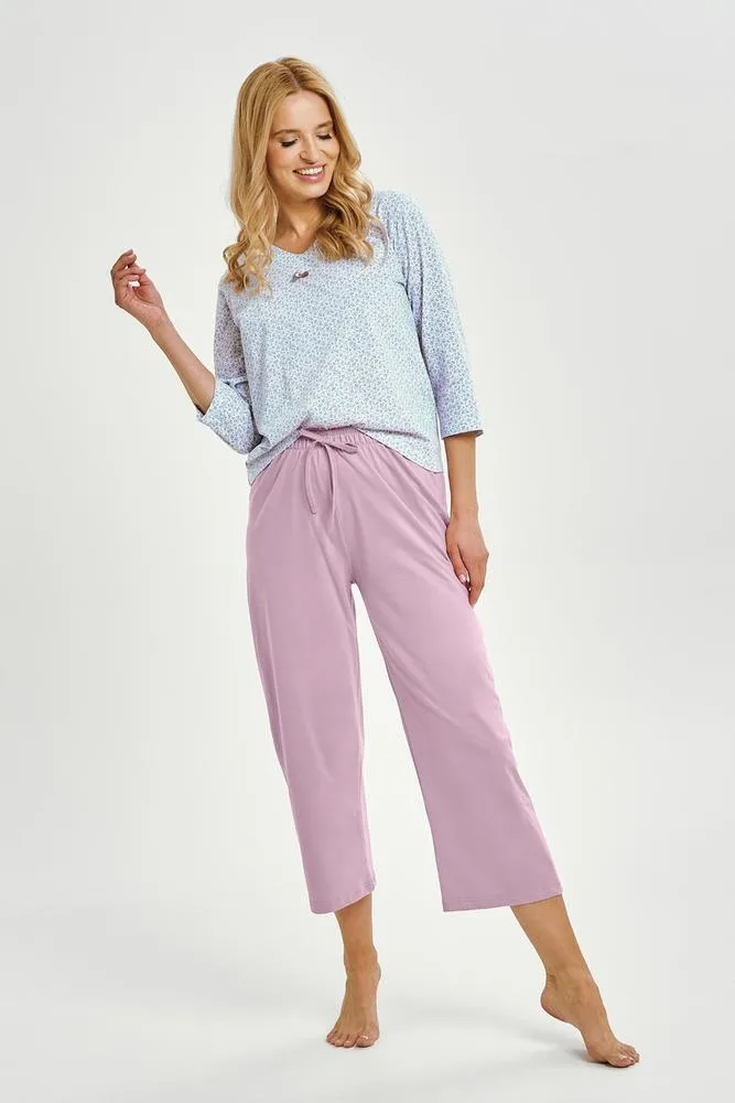 TARO 3448 PIŻAMA DAMSKA DŁUGA DEBORA M-XL KOLEKCJA AW25/26