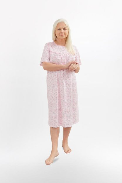 KOSZULA NOCNA DAMSKA BOGNA I 203 BIG 3XL-4XL KR/RĘKAW