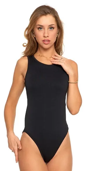 MORAJ BODY DAMSKIE BEZ RĘKAWÓW PRĄŻKOWANE BD2100-103