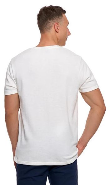 MORAJ T-SHIRT MĘSKI BAWEŁNIANY O STRUKTURALNYM SPLOCIE TYPU WAFFLE OTS2800-001