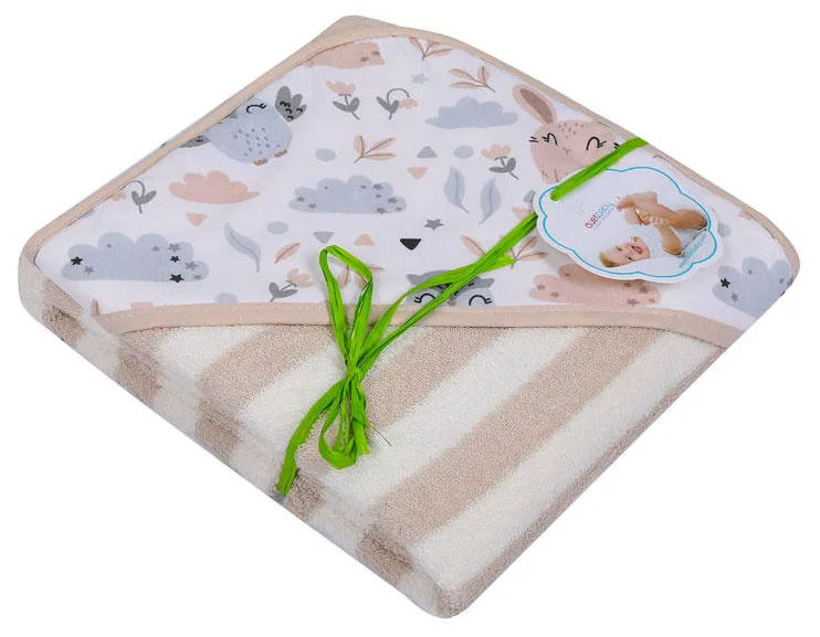 DUETBABY OKRYCIE KĄPIELOWE WZÓR PASY FROTA 320