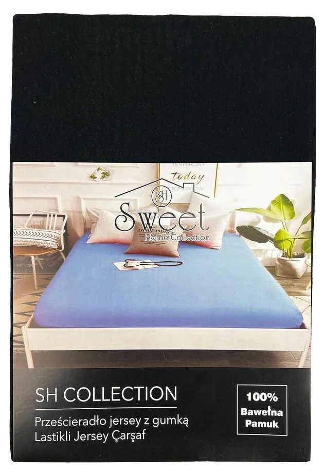 RAJ-POL PRZEŚCIERADŁO Z GUMKĄ SWEET HOME COLLETION CZARNE 738519, 738526, 738533