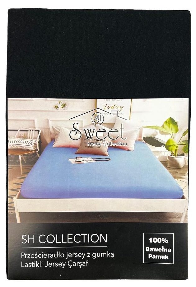 RAJ-POL PRZEŚCIERADŁO Z GUMKĄ SWEET HOME COLLETION CZARNE 738519, 738526, 738533