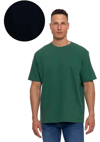 MORAJ T-SHIRT MĘSKI Z PRĄŻKOWANĄ STRUKTURĄ OTS2400-001