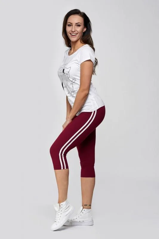 MORAJ LEGGINSY DAMSKIE 3/4 Z LAMPASAMI RDL1100-016
