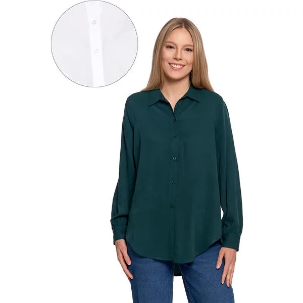 MORAJ KOSZULA DAMSKA OVERSIZE Z WYDŁUŻONYM TYŁEM OKD3500-001