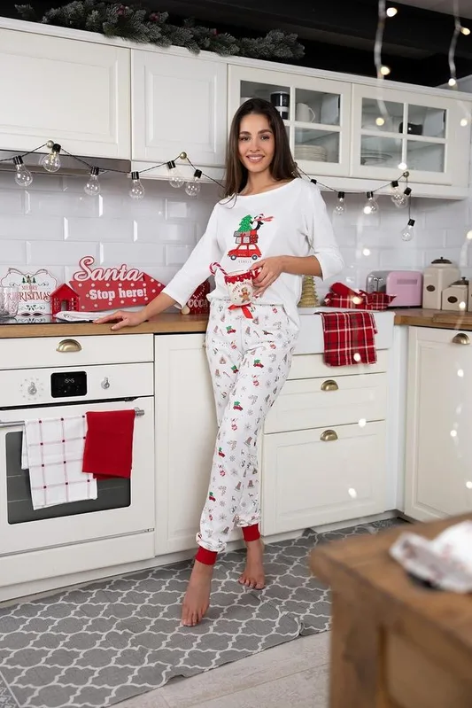 PIŻAMA SENSIS LILLIANA  3/4 CHRISTMAS