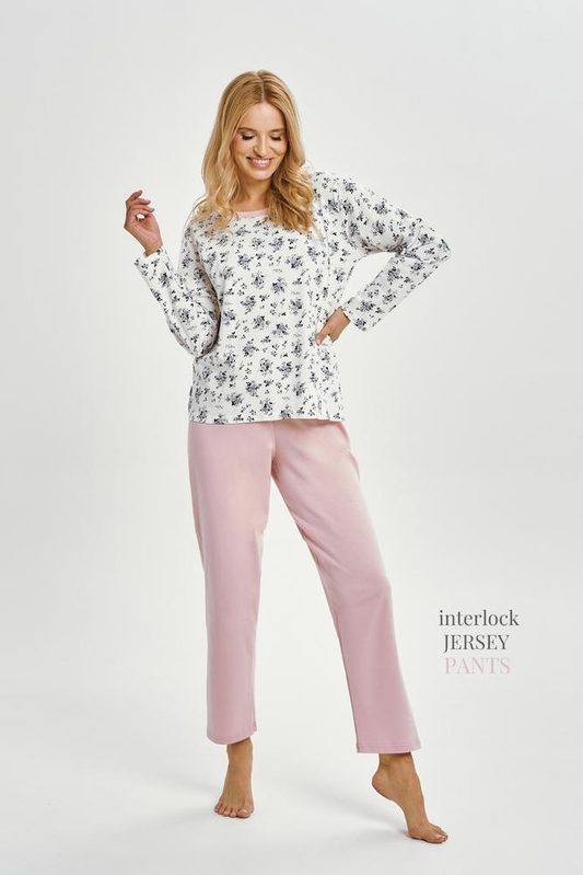 TARO 3451 PIŻAMA DAMSKA DŁUGA MARTINA M-XL KOLEKCJA AW25/26