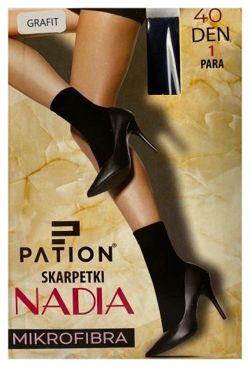 RAJ-POL SKARPETKI PATION MIKROFIBRA 40 DEN GRAFIT 742356
