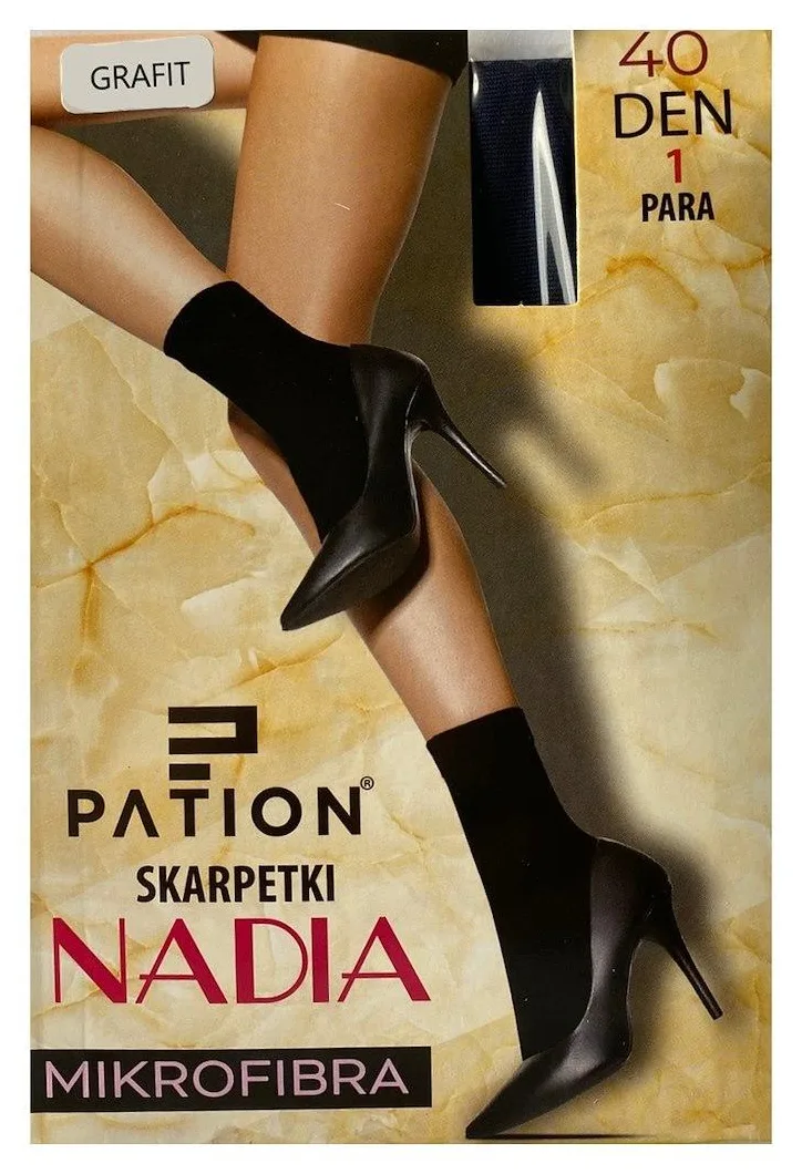 RAJ-POL SKARPETKI PATION MIKROFIBRA 40 DEN GRAFIT 742356