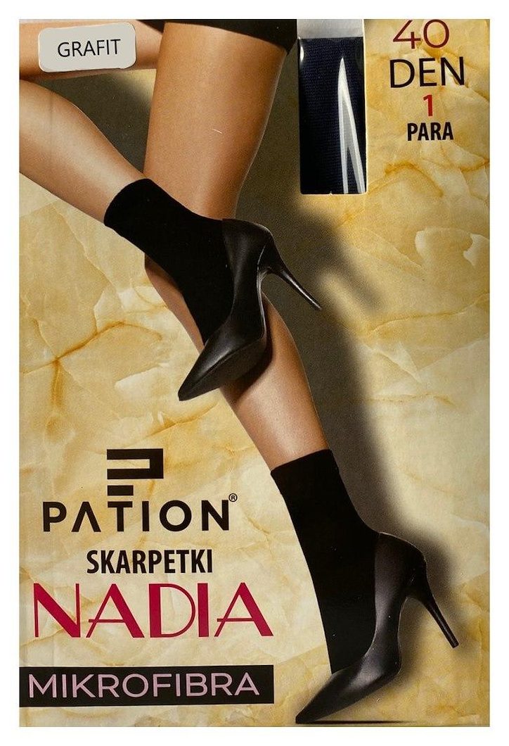 RAJ-POL SKARPETKI PATION MIKROFIBRA 40 DEN GRAFIT 742356