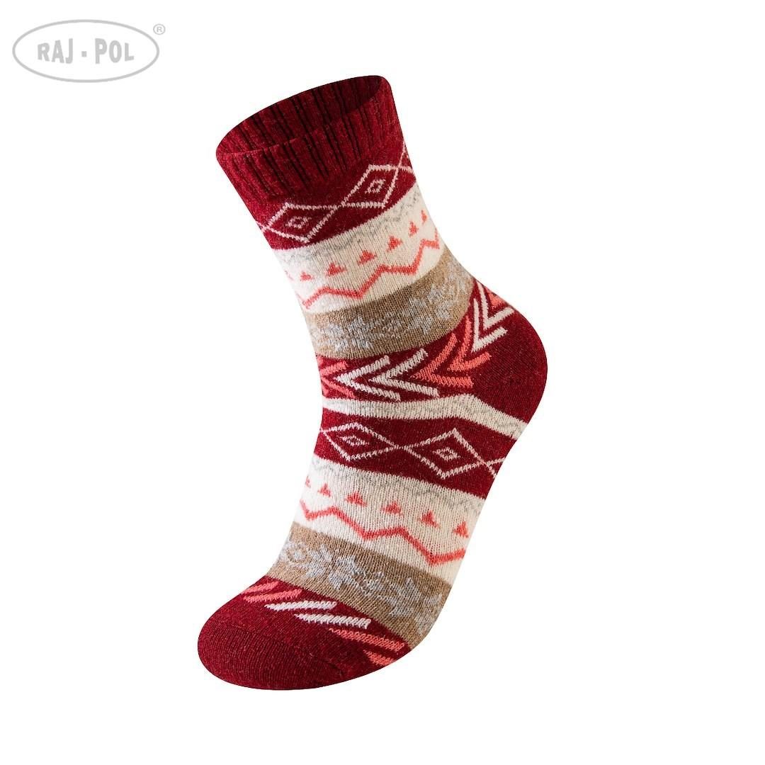 RAJ-POL SKARPETA DAMSKA ANGORA DESIGN W25-19 757107, 757114