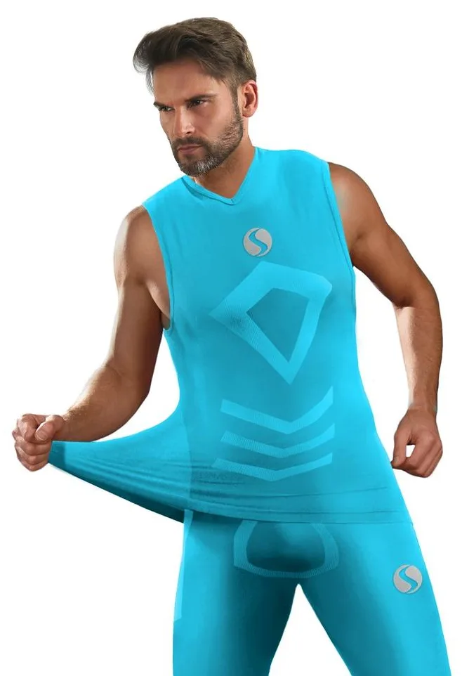 SESTO-SENSO MENS TANK TOP CL 38 - KOSZULKA TERMOAKTYWNA SZEROKIE RAMIĄCZKO