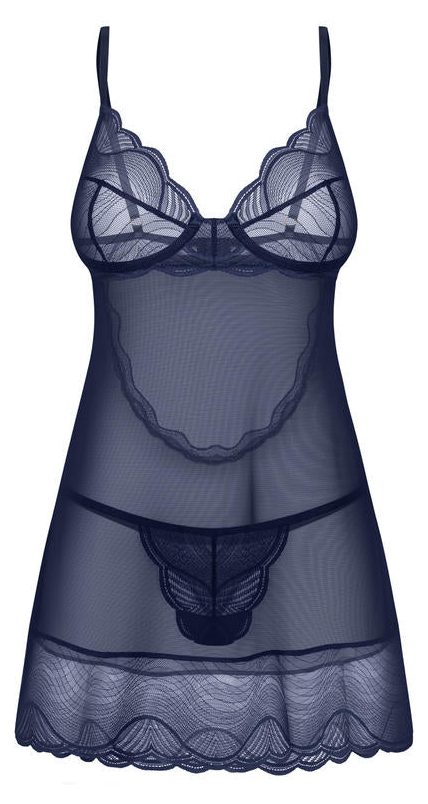 OBSESSIVE NIGHTLY BLUE KOSZULKA I STRINGI