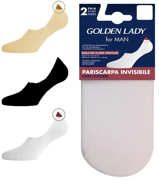 GOLDEN LADY BALERINY - STOPKI 67G PARISCARPA INVISIBLE 2PACK, OPK. (2 PARY) - FOR MEN