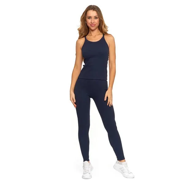 MORAJ LEGGINSY DAMSKIE Z SZEROKĄ GUMĄ W PASIE RDL2500-005