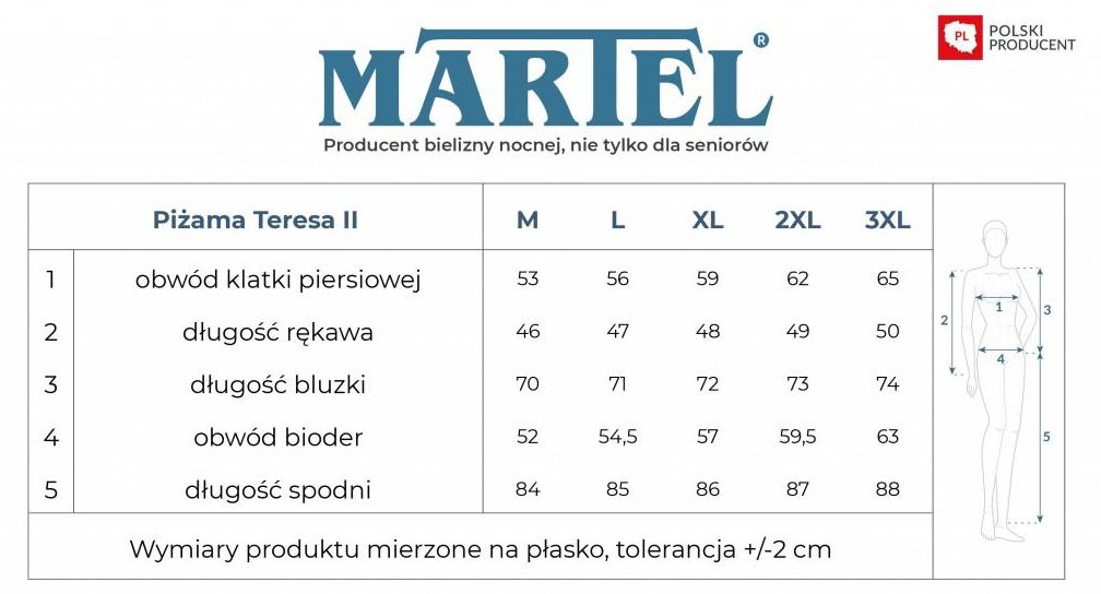 MARTEL PIŻAMA DAMSKA TERESA