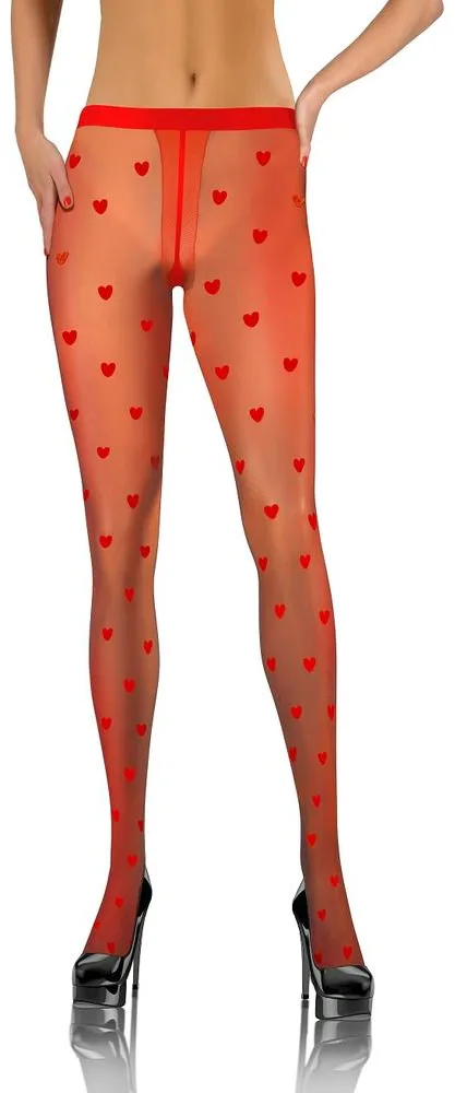 SESTO-SENSO RAJSTOPY W SERDUSZKA FASHION F01 20 DEN