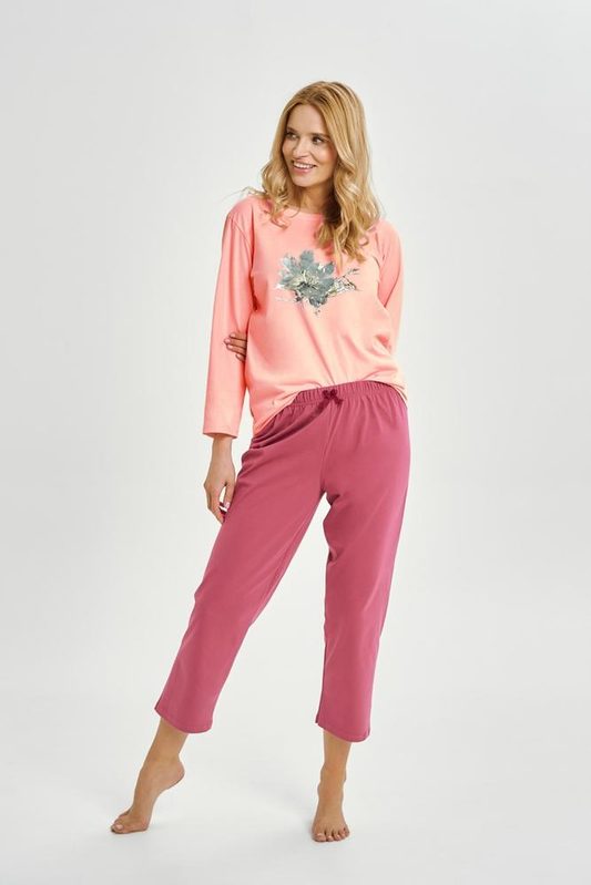TARO 3460 PIŻAMA DAMSKA DŁUGA PATRICIA S-XL KOLEKCJA AW25/26