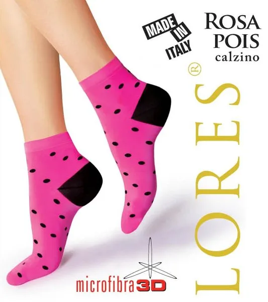 LORES SKARPETKI ROSA POIS CALZINO