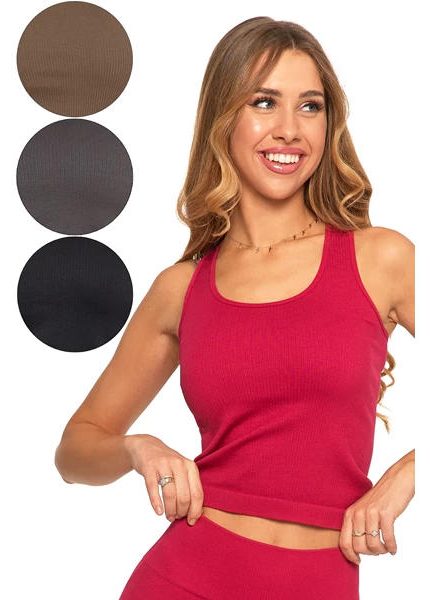 MORAJ TOP SPORTOWY DAMSKI W PRĄŻEK BD1700-516