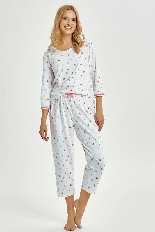 TARO 3432 PIŻAMA DAMSKA DŁUGA ELODIE S-L KOLEKCJA AW25/26