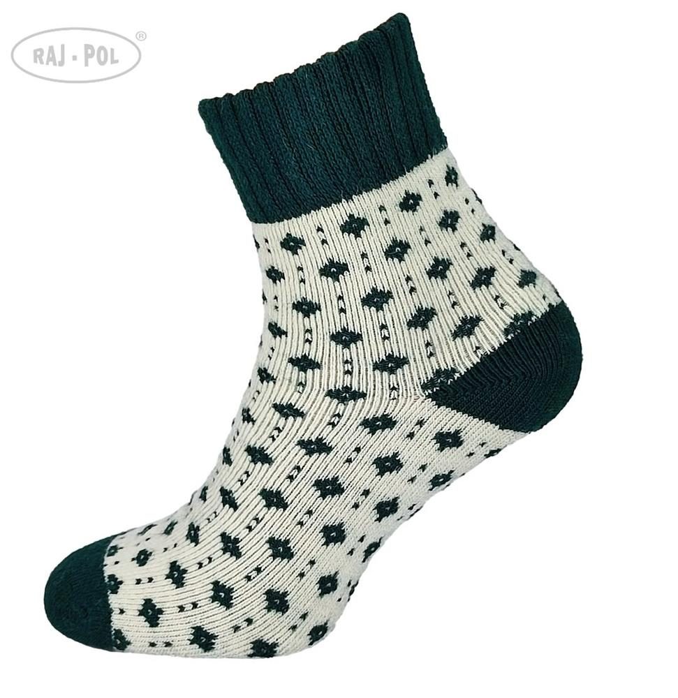 RAJ-POL SKARPETA COSY ZIELONE WZOREK 736591, 736607