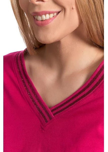 MORAJ BLUZKA DAMSKA Z DEKOLTEM W SEREK BD3000-006