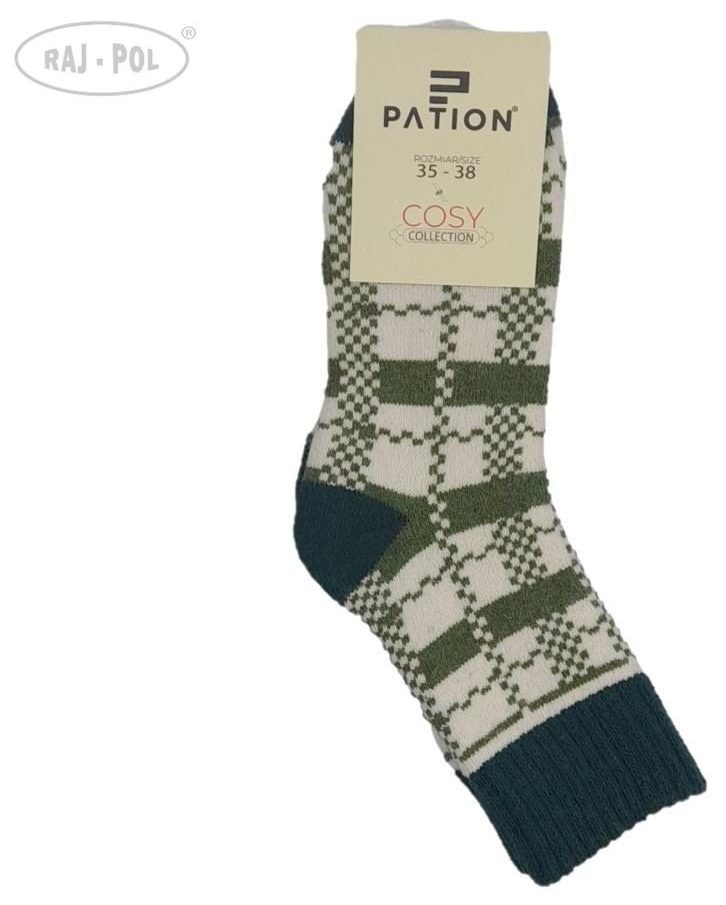 RAJ-POL SKARPETA COSY ZIELONE KRATECZKA 736614, 736621