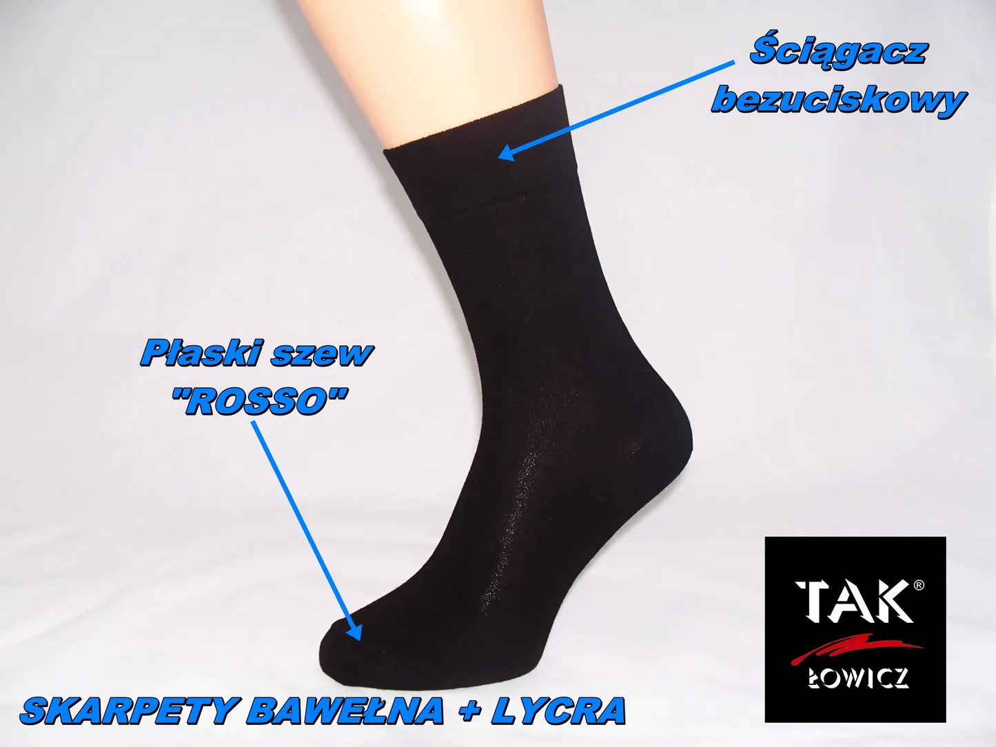 TAK SKARPETY MĘSKIE BAWEŁNA+LYCRA, PRESTIGE - ostatnie sztuki