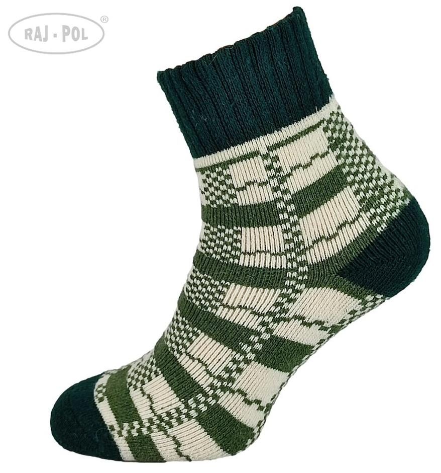 RAJ-POL SKARPETA COSY ZIELONE KRATECZKA 736614, 736621