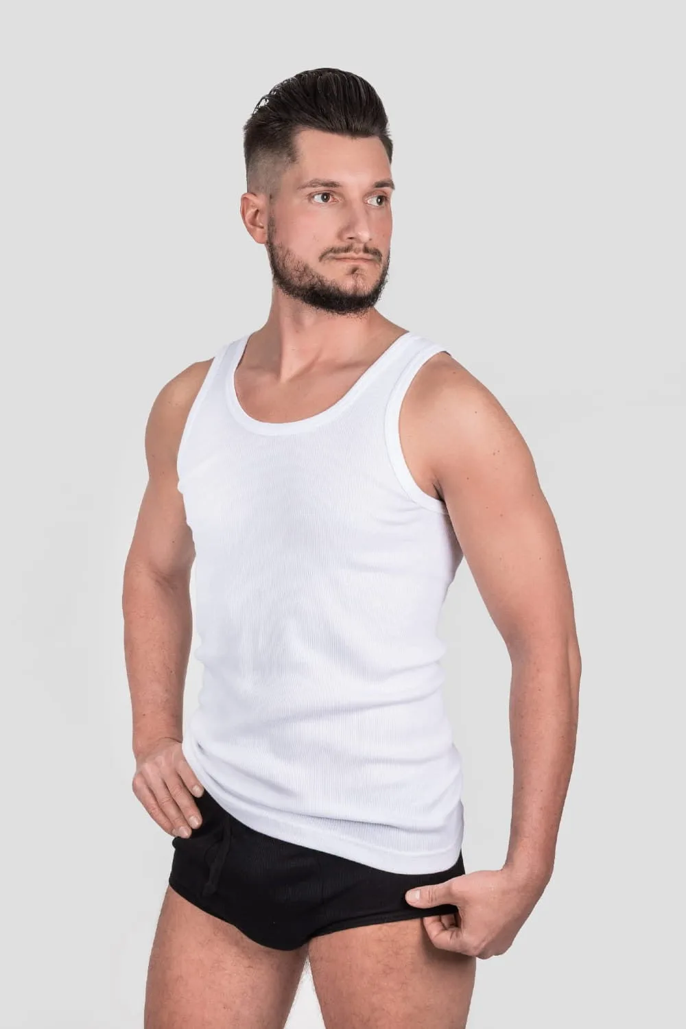 PODKOSZULEK MĘSKI BIAŁY 0816-1 RAM R.5XL