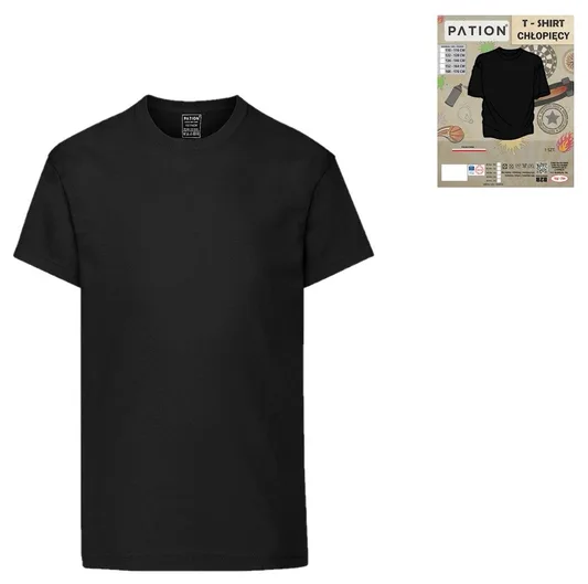RAJ-POL T-SHIRT CHŁOPIĘCY PATION CZARNY 732203, 732159, 732104, 732050, 732005