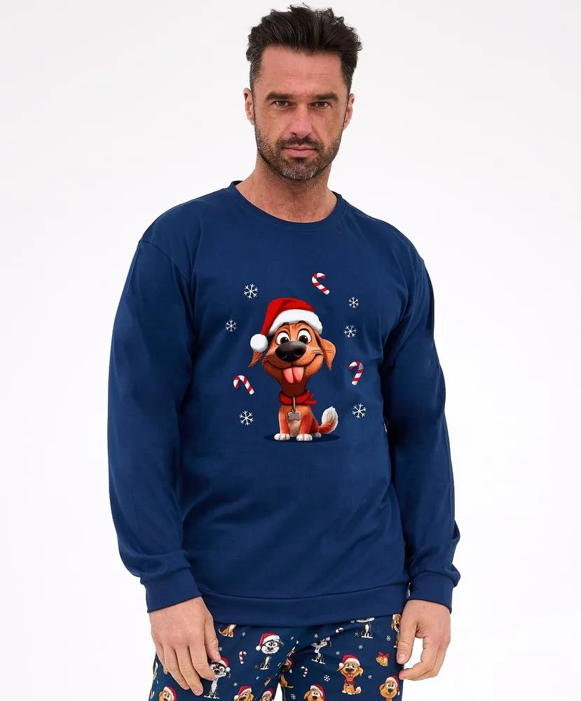 PIŻAMA CORNETTE 115/294 DOG 2 CHRISTMAS DŁ/RĘKAW